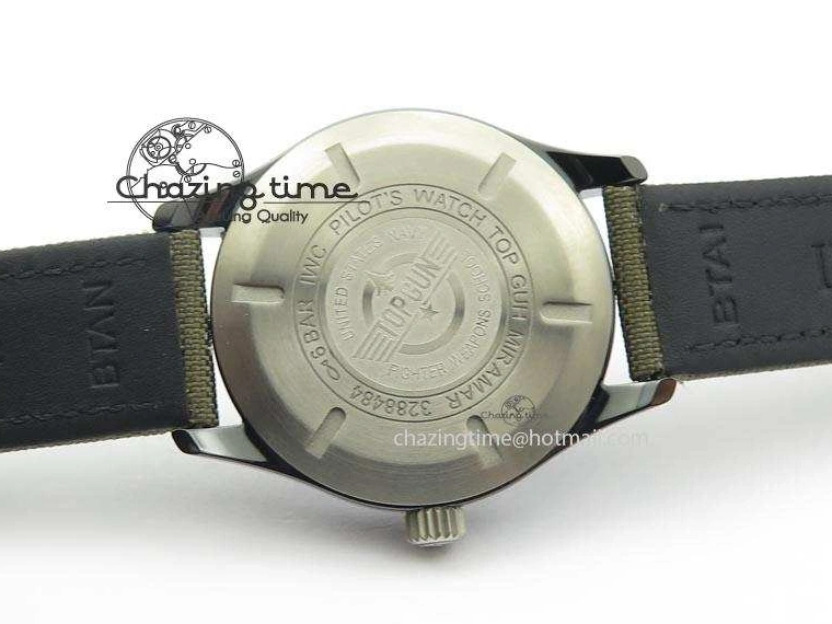 MIROTIME 0304 SunProtective MARK XVII IW324702 Real Ceramic MK Best Edition Green Dial On Green Nylon Strap A 7288